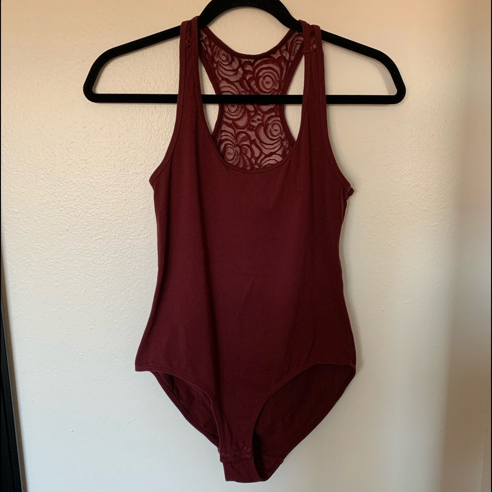 Flirtitude maroon bodysuit 3 for $20